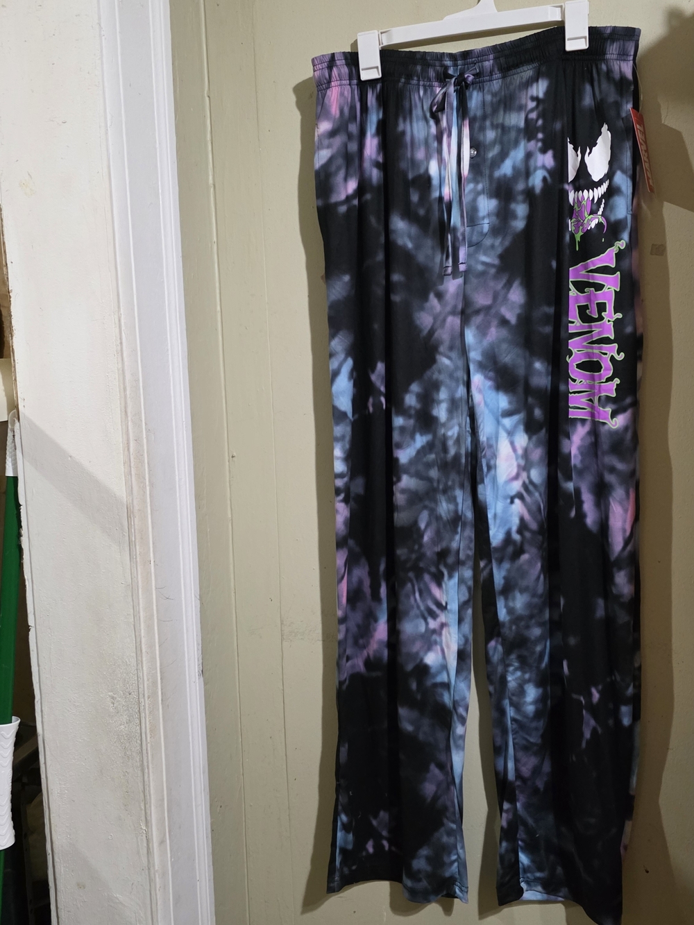 NWT Marvel Vemon Purple Blue Tie Dye Sweatpants XXL New With Tag